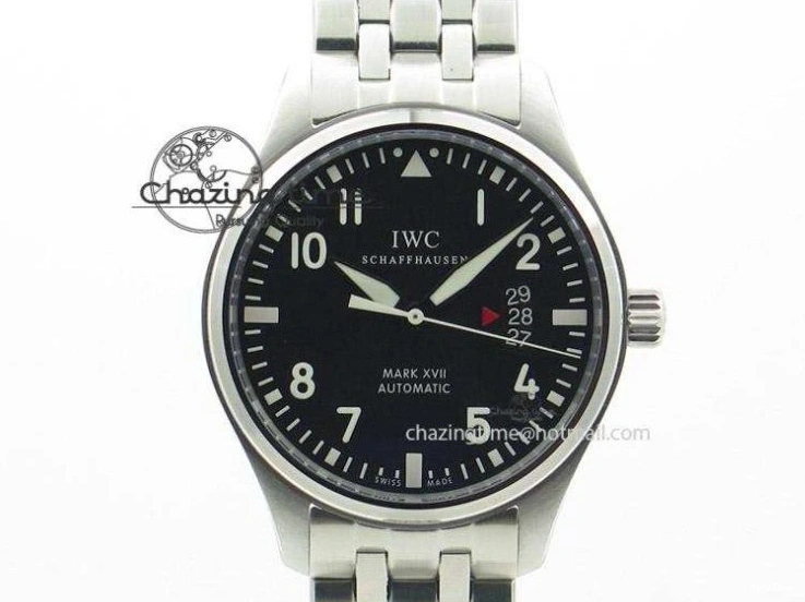 MIROTIME 0313 Mark XVIII IW327001 V6F Best Edition Black Dial On Black Leather Strap A Tailored 7307